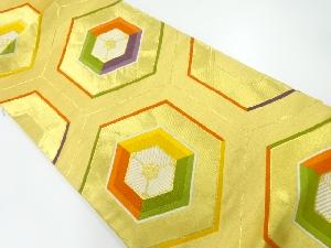 アンティーク　亀甲に若松模様織出し袋帯（着用可）